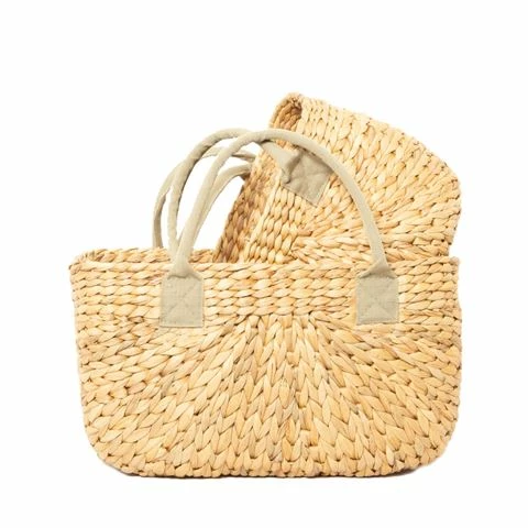 Robert Gordon - Woven Market Bag Set Olive Handles 2pce 1 Robert Gordon - Woven Market Bag Set Olive Handles 2pce