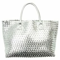 Sorena - Summer Collection Ivy Tote Bag Silver W/Clutch