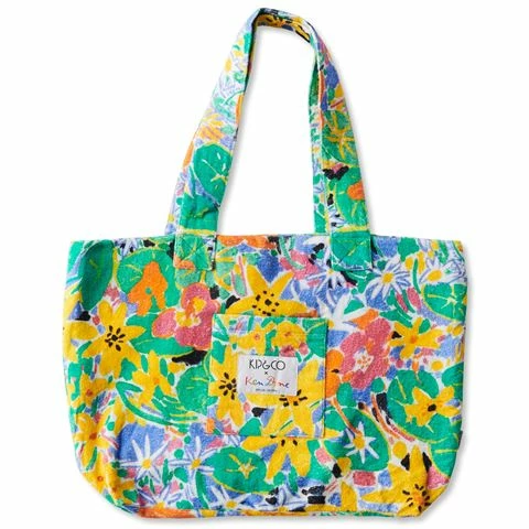 Kip & Co - Ken Done Nasturtium Terry Beach Bag 1 Kip & Co - Ken Done Nasturtium Terry Beach Bag