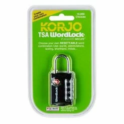Korjo - Wordlock TSA Combination Lock Black