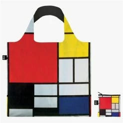 LOQI - Museum Collection Mondrian - Composition W/Red Yellow Blue & Black Bag