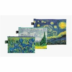 LOQI - Vincent Van Gogh Starry Night Zip Pocket Set 3pce