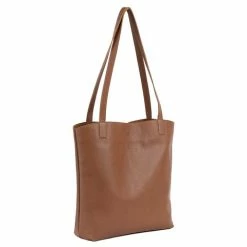 Bemboka - Super Soft Italian Leather Tote Light Tan