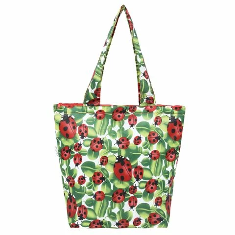 Sachi - Insulated Folding Market Tote Bag Lady Bug 1 Sachi - Insulated Folding Market Tote Bag Lady Bug
