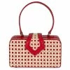 Mehry Mu - Fey In The 50s Bag Leather & Rattan Red