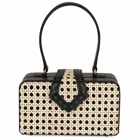 Mehry Mu - Fey In The 50s Bag Leather & Rattan Black 1 Mehry Mu - Fey In The 50s Bag Leather & Rattan Black