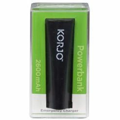 Korjo - Powerbank 2600 MAh Black