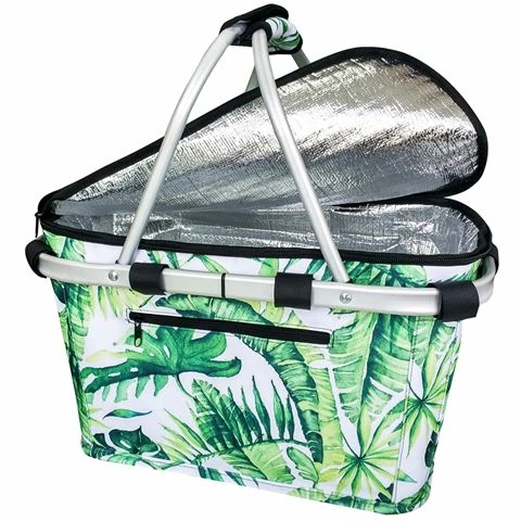 Sachi - Insulated Carry Basket Jungle Leaf 1 Sachi - Insulated Carry Basket Jungle Leaf