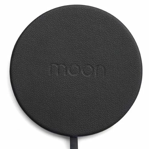 Moon - Ultra Slim Wireless Charger Leather Black 1 Moon - Ultra Slim Wireless Charger Leather Black