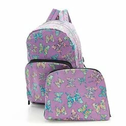 Eco-Chic - Foldable Backpack Butterfly Lilac