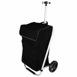 Karlstert - Alum. Telescopic Handle Shopping Trolley Black