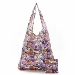 Eco-Chic - Foldaway Shopper Dogs Lilac