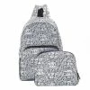 Eco-Chic - Foldable Backpack Music White