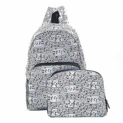Eco-Chic - Foldable Backpack Music White