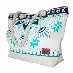 Epoch Collective - Aquatic Lotus Canvas Beach Bag