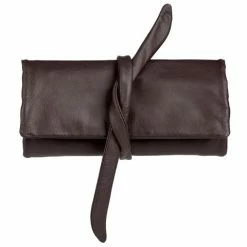 Redd Leather - Nappa Jewellery Roll Chocolate