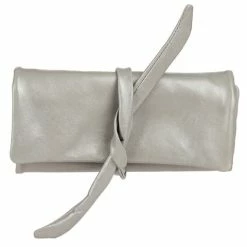 Redd Leather - Nappa Jewellery Roll Silver