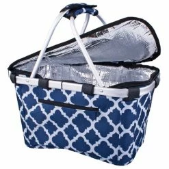 Sachi - Insulated Carry Basket Morocco Navy