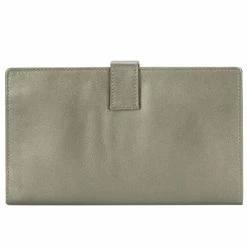 Redd Leather - Leather Travel Wallet With Tab Closure Pewter