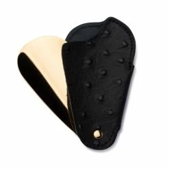 Utile4 - Shoehorn Travel Black Ostrich