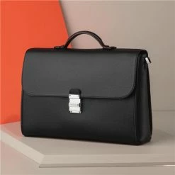 MONTBLANC - Meisterstück Single Gusset Briefcase Black