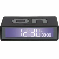 Lexon - Flip+ Reversible Alarm Clock LCD Black
