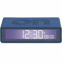 Lexon - Flip+ Reversible Alarm Clock LCD Dark Blue
