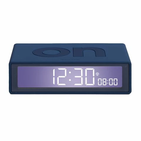 Lexon - Flip+ Reversible Travel Alarm Clock LCD Dark Blue 1 Lexon - Flip+ Reversible Travel Alarm Clock LCD Dark Blue