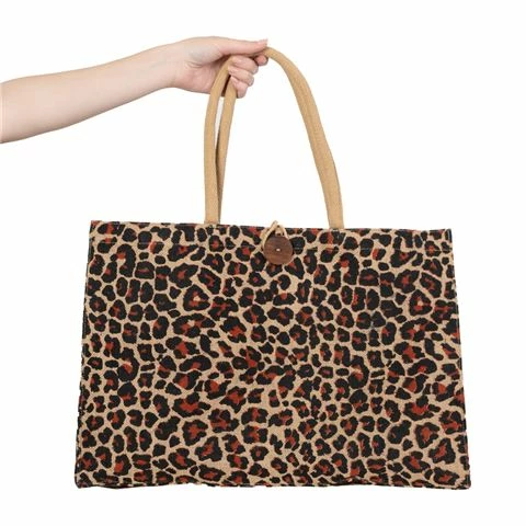 Peter's - Eco Friendly Jute Market Bag Ocelot Large 1 Peter's - Eco Friendly Jute Market Bag Ocelot Large