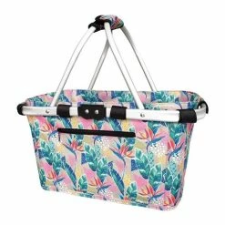 Sachi - Two Handle Carry Basket Botanical