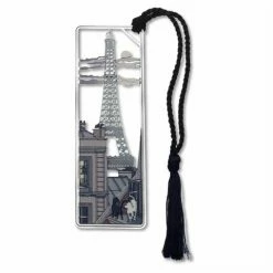 David Howell And Company David Howell - Brass Bookmark Moonlight In Paris Eiffel Twer