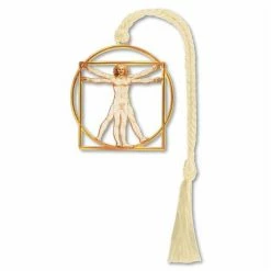 David Howell And Company David Howell - Da Vinci Vitruvian Man Metal Bookmark