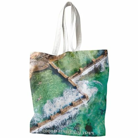 Destination Label - Coogee Curves Tote Bag 1 Destination Label - Coogee Curves Tote Bag