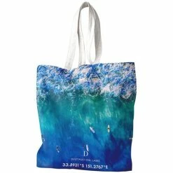 Destination Label - Blue Boards Tote Bag