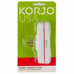 Korjo - USA Double Adaptor Plug